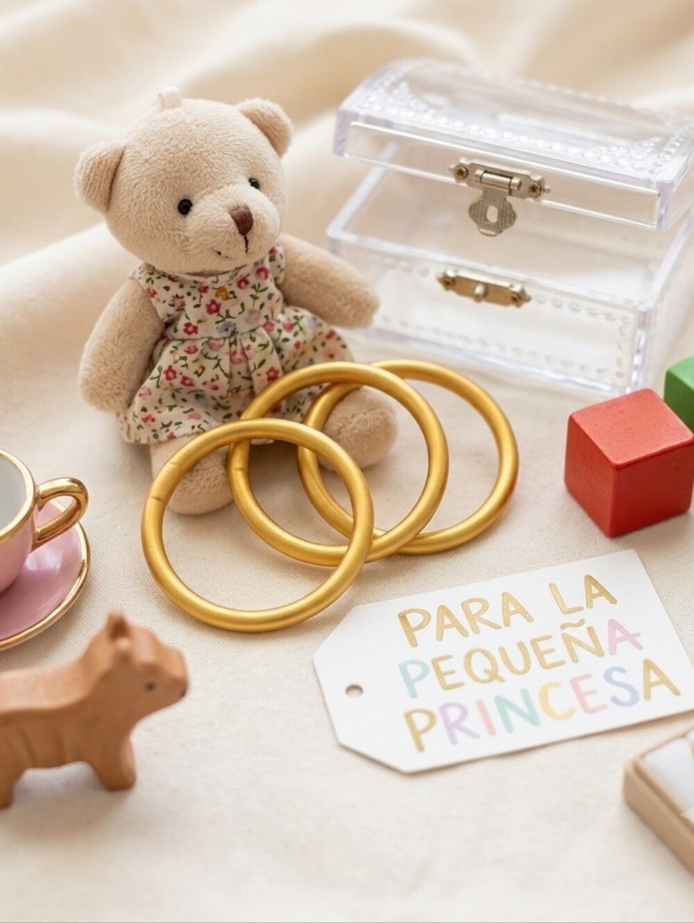 Budha All Weather Gold Baby Bracelet.( Not Budhagirls) Measure 45mm / 2"/Age 3+